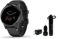 Garmin Vivoactive 4 GPS Smartwatch and Wearable4U Power Pack Bundle (Black/Slate)