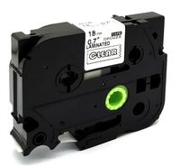 NEOUZA Compatible for Brother P-Touch Laminated TZe TZ Label Tape Cartridge 18mm (TZ-145 TZe-145 White on Clear)