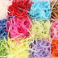 June Fox 200g Paper Shreds & Strands Shredded Crinkle Paper Raffia Paper Confetti DIY Dry Straw Gifts Box Filling Material (20g/Bag )