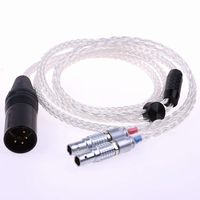 16 Cores Hi-end HIFI Cable 5n OCC Silver Plated Hybrid Cable For Focal Utopia Ultra Headphone (1.2M Silver Plated Cable, 4Pin XLR)
