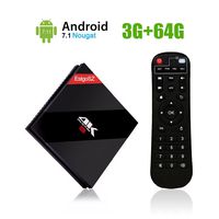 EstgoSZ 3GB 64GB Smart TV Box Android 7.1 OS, Amlogic S912 Octa Core 64 bits with BT 4.1 Dual Band WiFi 2.4G/5.0 GHz 1000M LAN Android TV Box