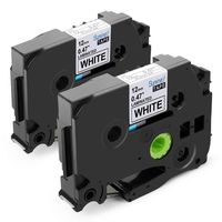 Labeling Tapes Replace P-Touch TZE2312PK,12mm 0.47 Standard Laminated TZe TZ Tape, Replace Brother Ptouch PTH110 PT-D210 PT-1230PC,1/2 inch 26.2 Feet