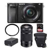 Sony Alpha a6000 Mirrorless Digital Camera with 16-50mm and 55-210mm Lenses