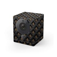 MightySkins Skin Compatible with Wyze Cam V2 - Black Wall | Protective, Durable, and Unique Vinyl Decal Wrap Cover | Easy to Apply, Remove, and Change Styles | Made in The USA