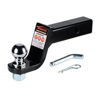 Towever 84170 4 inches Drop Hitch Class III/IV Loaded Ball Mount with 2 inches Ball Starter Kit