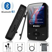 Clip Mp3 Player with Bluetooth 4.1 8GB Lossless Sound Music Player with FM Radio Voice Recorder Video Earphones for Running, Support up to 128GB(Black)