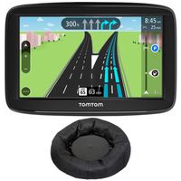 TomTom (1AA5.019.01 Automobile Portable 5" GPS Navigator w/Lifetime Traffic and Lifetime Maps + Deco Gear Universal Weighted GPS Navigation Dash-Mount