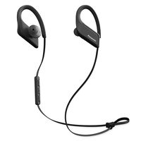 PANASONIC Wings Sport Headphones are Ultra-Light Wireless Bluetooth Sport Earbud 3D Flex Sport Clips with Microphone and Call/Volume Controller, IPX5 Rated Water-Resistant - RP-BTS35-K (Black)