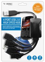 DGL Group, LLC High Speed 4 Port USB 2.0 Squid Hub (VA-4HB-BLK)