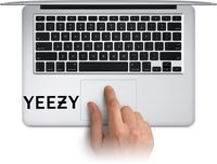 WallDecalArtStudio Yeezy Vinyl Stickers Laptop Decals for MacBook, Tablets Water Bottle Cup Decals, Waterproof Car Bumper Stickers Made in US (Message for Color)