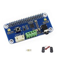 Waveshare WM8960 Hi-Fi Sound Card HAT for Raspberry Pi Support Stereo Encoding/Decoding Features Hi-Fi Playing/Recording can Directly Drive Speakers to Play Music I2C I2S Interface