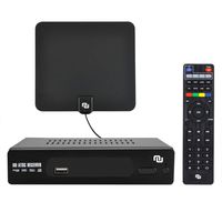 NUNET ATSC HD Digital Converter Box w/ 1080p HDMI Output, 35 Miles Over The Air Antenna & Amplifier, Daily/Weekly Scheduled DVR Recorder Media Player for TVs or Monitors