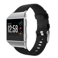 OenFoto Sport Bands Compatible Fitbit Ionic, Adjustable Nylon Wristband Replacement Watch Band Strap Accessory Bracelet for Fitbit Ionic Smart Watch, Large Small