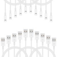 Charging Cables, LoveniMen 3FT [1M] USB Cable, 10 Pack Charger Cords Data Lines Compatible with Phone XR XS MAX X 8 8plus 7 Plus 6s 6 5-3.3FT 10Pcs