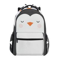 School Backpack Stylish Bookbag for Boys Girls Elementary School Casual Travel Bag Computer Laptop Daypack (Lovely Penguin)