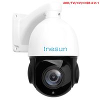 Inesun 2MP AHD PTZ Security Camera 18X Optical Zoom HD 1080p 4-in-1 TVI/AHD/CVI/CVBS Video Surveillance Dome Camera - Waterproof, Night Vision, Medium Speed, Coaxial System