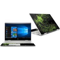 MightySkins Skin Compatible with HP Envy x360 Convertible 15" (2018) - Green Distortion | Protective, Durable, and Unique Vinyl Decal wrap Cover | Easy to Apply, Remove | Made in The USA