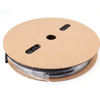 Baimeixun 1pcs Cable Wrap Wire Tube Black 100 Feet Spool of 1/4inch I.D Polyolefin 2 : 1 Cable Wrap Wire Tube Heat Shrink Tubing