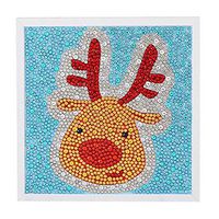 Christmas Sticker DIY Diamond Painting Number Kits Arts Crafts Kits DIY Educational Toys (D)