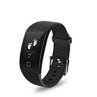 Waterproof Smart Watch with Heart Rate Monitor Blood Pressure Touchscreen Smart Bracelet Compatible iOS Android Samsung Phones (0.73 inch)