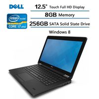 Dell Latitude E7250 12.5 inch Business Ultrabook,Touch FHD 1920 x 1080 Intel Core i7-5600U Processor (4M Cache, up to 3.20 GHz), 8GB DDR3L, 256GB Solid State Drive, Win 8 Webacam Bluetooth