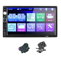 Moron Car Stereo 7 Inch HD Car Video Player Touch Screen Double 2DIN Car MP5 Player BT TOU+ch Screen Stereo Radio HD+Camera