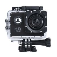 OutTop Waterproof Sports Action Camera, 1080P HD 170 Wide Angle Lens Mini Sport Camera with Protective Case (Black)