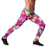Xturfuo Mens Compression Pants Baselayer Cool Dry Sports Pants Leg Camouflage Sports Tight Leggings Running Leggings