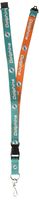 Pro Specialties Group NFL Miami Dolphins Two-Tone Lanyard, Aqua/Orange, One Size