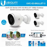 Unifi Bullet Camera G3 Series UVC-G3-BULLET-3 1080p Outdoor IP Bullet Camera with Infrared (3-Pack)
