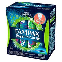 Tampax Tampons Pocket Pearl Super Unscented 18 Count