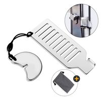 Portable Door Lock for Travel - Travel Door Lock Hotel Motel Door Lock School Lockdown Lock AirBNB Lock Door Jammer WUPPA（1 Pack）