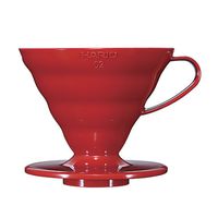 Hario V60 Plastic Coffee Dripper, Size 2, Red