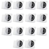 Acoustic Audio CS-I83S In Wall / Ceiling 8" Speakers 7 Pair Pack Home Theater 3 Way 4900 Watt CS-I83S-7PR