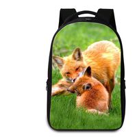 ZRENTAO Teenagers High School Students Backpack With Laptop Pockets Fox