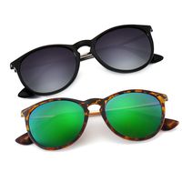 SUNGAIT Vintage Round Sunglasses for Women Classic Retro Designer Style(Polarized (Green Lens & Grey Gradient Lens)2 Pack)