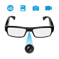 [Upgraded Version] FHD Hidden Camera Eyeglasses, Super Small Surveillance Spy Camera Glasses,Video Recorder,Snapshot,USB Charger Cable