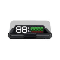GERMID HUD Head Up Display OBD 2 Genuine HUD C 500 Dual Image None Manual Retrofitted Car Speedometer Overspeed Warning on Windshield Installed
