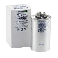 TradePro 55/5 MFD 370/440 Volt Round Dual Run Capacitor