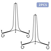 Teamkio 2 Pack Improved Anti-Slip 12 Inch Plate Holder Display Stand, Picture Frame Holder Stand, Easel Display Stand, Book Display Stand