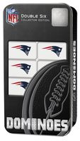 MasterPieces NFL New England Patriots, Double Six Collector Edition Dominoes Game, For Ages 3+