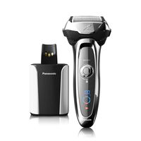 Panasonic Arc5 Electric Razor for Men, 5 Blades Shaver & Trimmer, shave sensor Technology, Automatic Clean & Charge Station, Wet Dry - ES-LV95-S