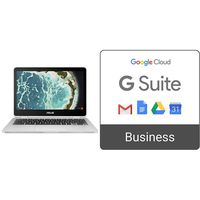 ASUS Chromebook Flip C302 with Intel Core m5, Touchscreen, 64GB storage and 4GB RAM + G Suite Business monthly subscription