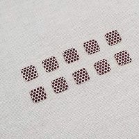 Rounded Square Match Strikers 0.50" - Honeycomb Pattern