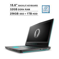 Dell Alienware 17 R5 17.3 Inch FHD 1080P Gaming Laptop, Intel 6-Core i7-8750H up to 4.1GHz, NVIDIA GTX 1060 6GB, 32GB DDR4 RAM, 256GB SSD (Boot) + 1TB HDD, HDMI, WiFi, Backlit KB, Windows 10