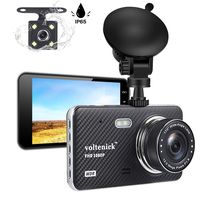 Dual Dash Camera for Cars Dash Cam Front and Rear 1080P Full HD Car Recorder 4 Inch IPS Screen 170°Wide Angle,Super Night Vision,WDR,Motion Detection,Loop Recording,G-Sensor,Parking Monitoring