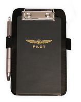DESIGN 4 PILOTS brand HELICOPTER pilot's small kneeboard, black
