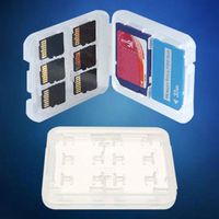 58bh Memory Card SD Micro SD TF MSPD Card Storage Box Cards Protector Double-Layers Plastic 8 Memory Card Slots for Camera Mobile Phones Digital Devices Convenient Useful