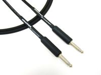 Conquest Sound W 1BK 1-Feet Hi-Definition Instrument/Guitar Cable with Neutrik Plugs, Black Heat Shrink