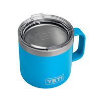 YETI Rambler 14 oz Mug, Stainless Steel, Vacuum Insulated with Standard Lid, Tahoe Blue